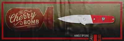 FINCH KNIVES - ''CHERRY BOMB'' - 3 HANDLE OPTIONS - 3.65'' CLOSED - TITANIUM CLIP