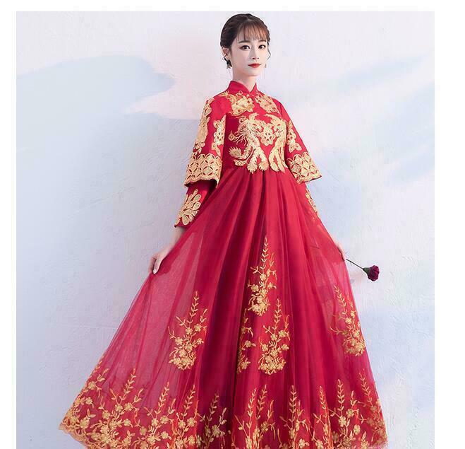 asian style evening dresses Elegant Chinese Cheongsam Dresses, Green Embroidered... From Fleming627,  $140.71