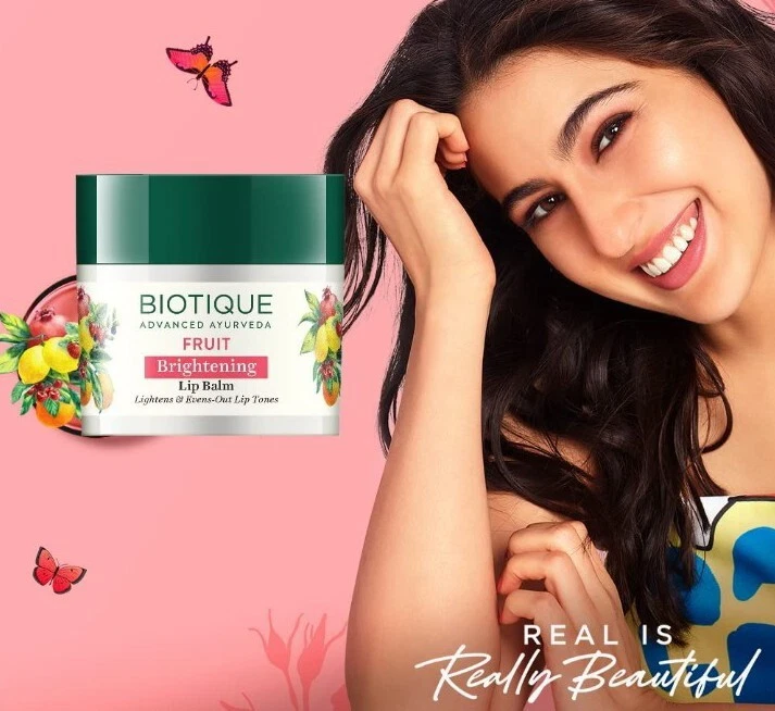 Biotique Bio 水果美白美白润唇膏,12 克 — 第 3/4 张图片