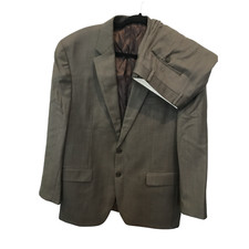 Ralph Lauren 2pc Suit Mens 38R Gray Two Butto...