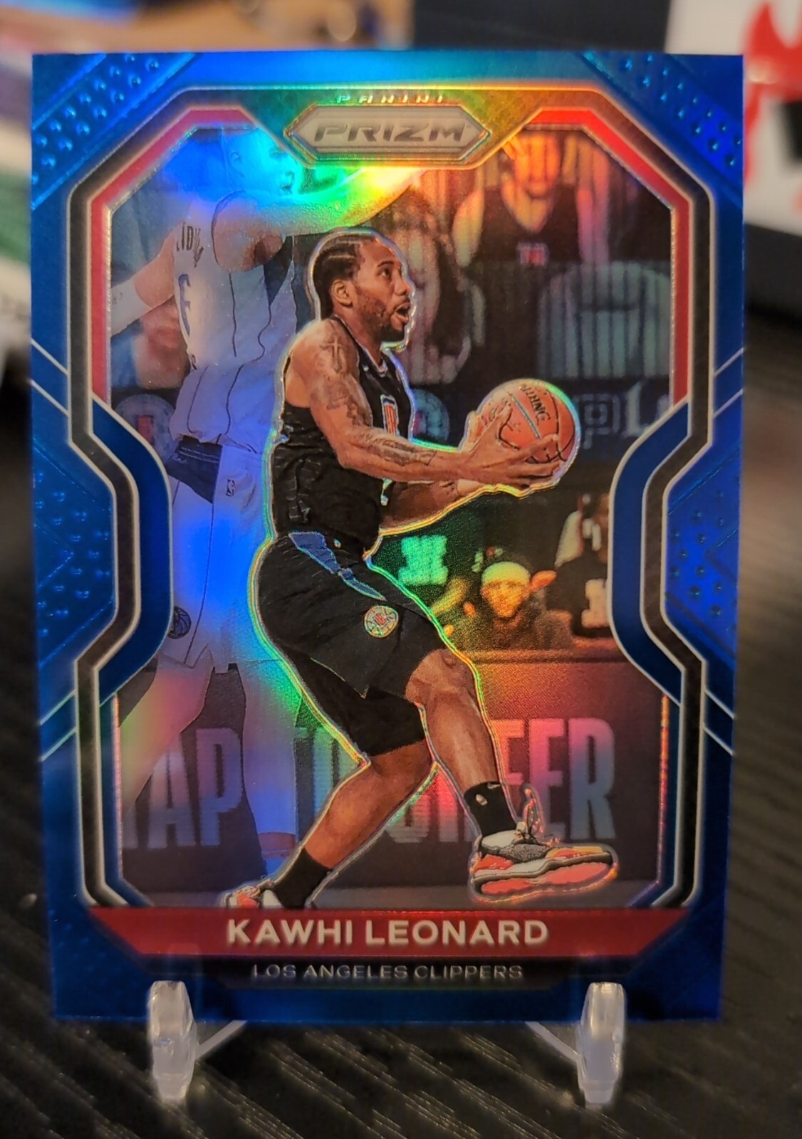 2020-21 Panini Prizm Kawhi Leonard Blue Refractor /199
