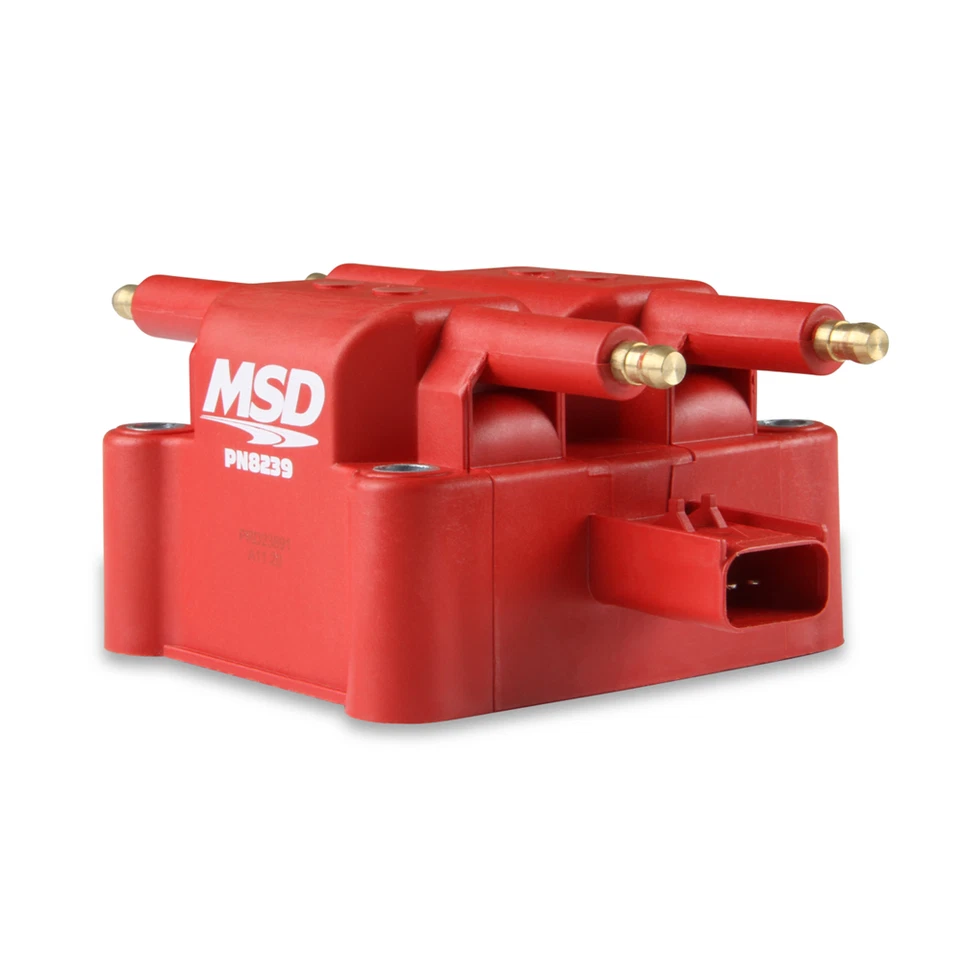 Bobina de encendido MSD Blaster 4 torres para Dodge, Plymouth, Jeep, Eagle, Mitsubishi Foto 2 de 4