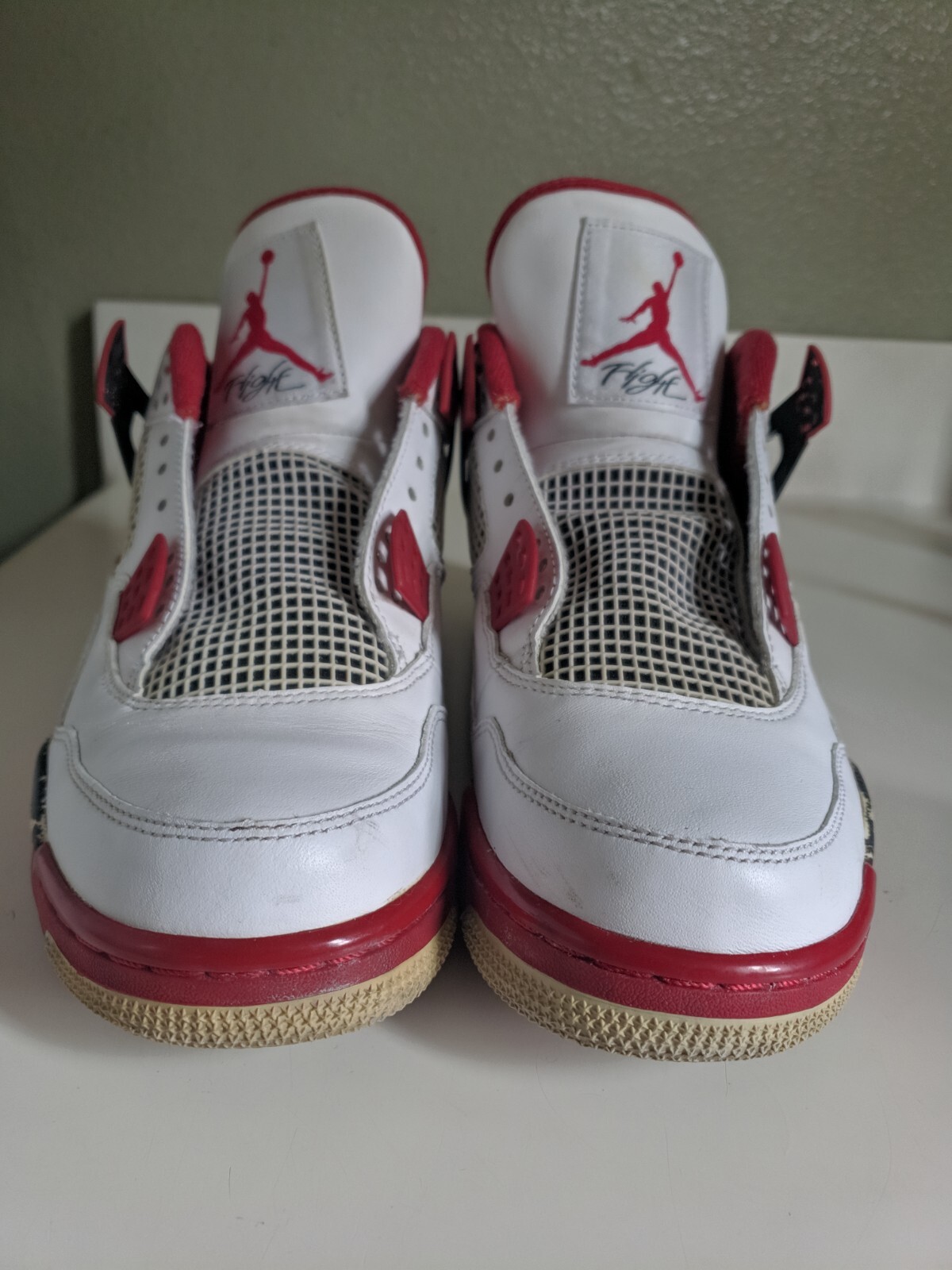 beaters no box ___ SIZE 8 ___ nike air jordan 4 retro fire red 4s 2012