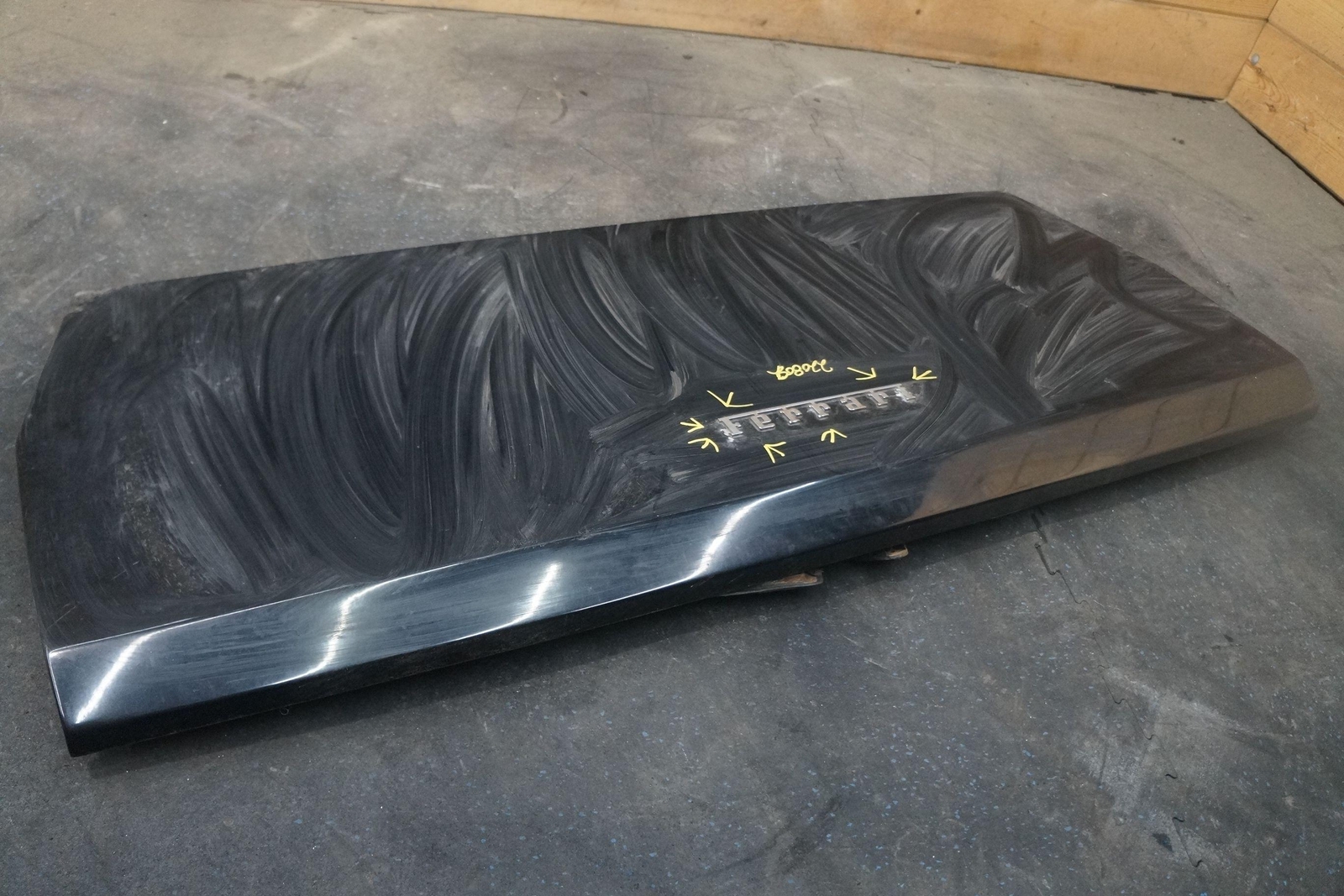 Rear Trunk Deck Lid Panel Boot Black Nero 60544200 Ferrari Mondial 1982 *Note*