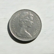 ELIZABETH II 10 pence Coin British, 1969