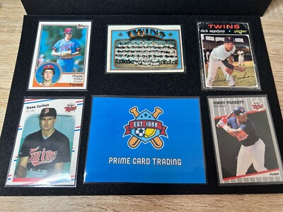 10x 1970  - 80 s Boston Minnesota Twins Baseball Cards Puckett/Carlton/Carew