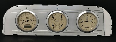 1960 1961 1962 1963 Chevy Truck 3 Gauge Dash Panel Set Programmable Tan