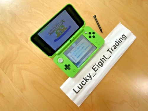 New Nintendo 2DS XL LL Minecraft Creeper Edition Console Stylus Japan ver [H]
