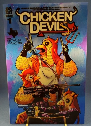 Chicken Devils #1 Aftershock Comics Ambassador Exclusive Variant Metal Cover NM