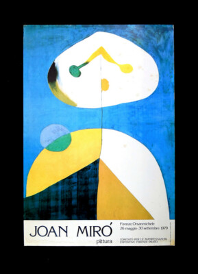 Joan Miro (1938) Portrait II * Exhibition Art Poster 1979 Italy