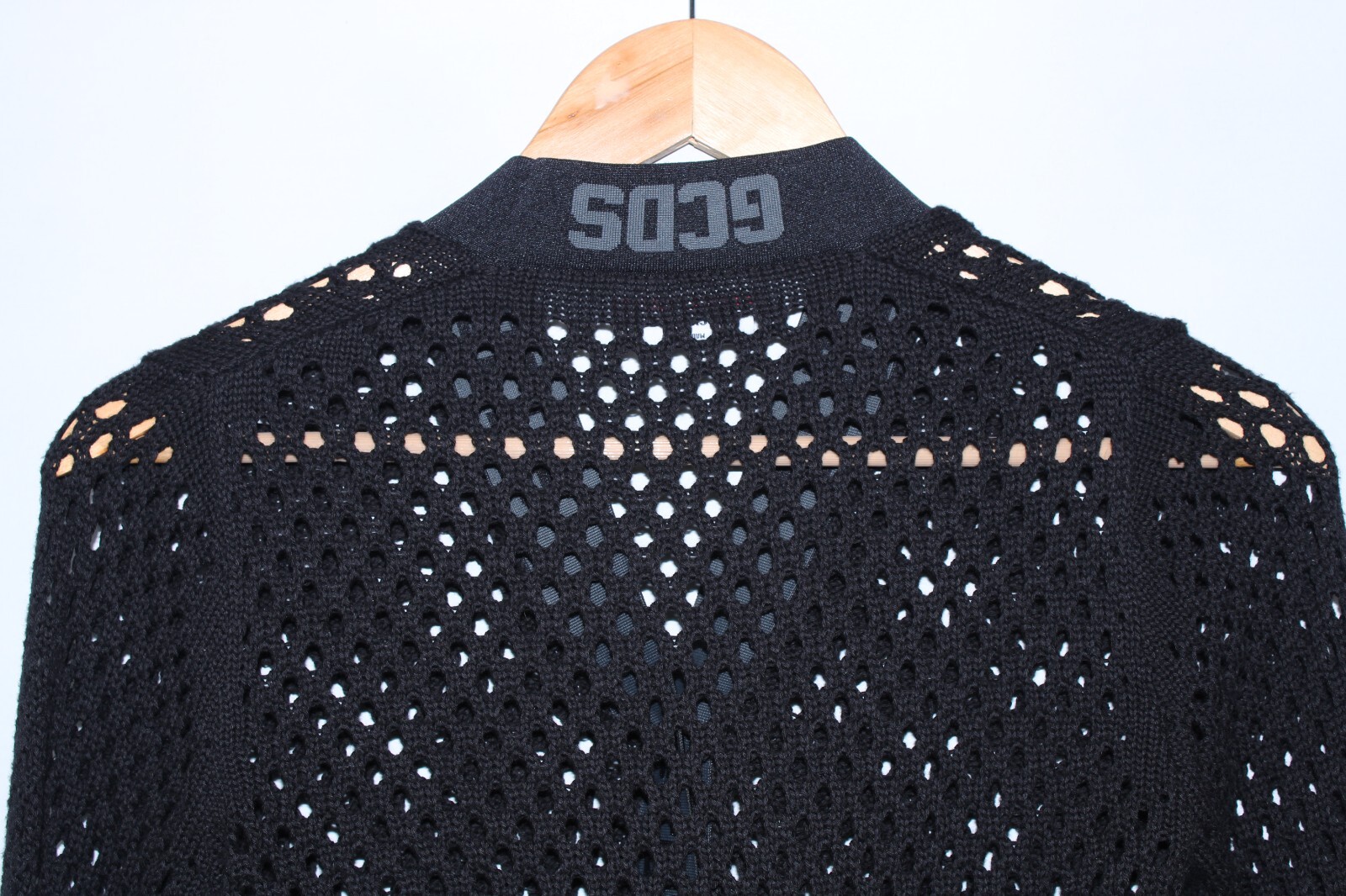 GCDS Women's Small Black Knit Long Sleeve Crop Cardigan