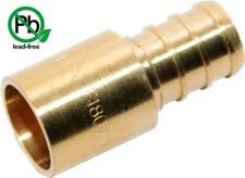  25 1/2" PEX x 1/2" Male Sweat Adapter Crimp Fittings Lead Free