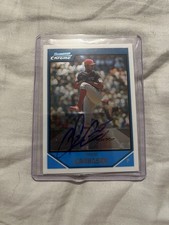 2007 Chrome Carlos Carrasco Signed Rookie Card In Person #BDPP68 Philadelphia. rookie card picture