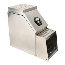 12"X28"X25"Heavy Duty Side Mount Aluminum Truck Tool Box Open Wide Style Storage