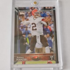 Topps 2014 Johnny Manziel Rookie #56 Cleveland Browns NFL Football Card. rookie card picture
