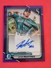 2024 Bowman Chrome 1st Bowman Purple Refractor Auto /250 Jeter Martinez #CPA-JMZ