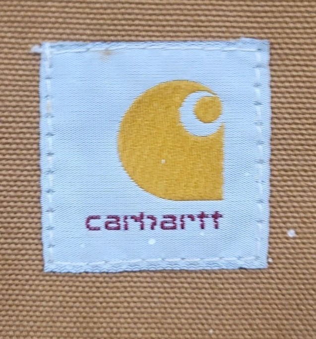 VINTAGE CARHARTT HUNTING JACKET CANVAS GAME POCKET CORDUROY COLLAR CU256 SZ LRG thumbnail 3