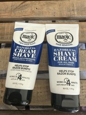 2- SoftSheen-Carson Magic Razorless Cream Shave for Men, 6 oz each NEW