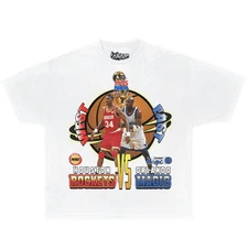 1995 Rockets Vs Orlando Hakeem Shaq Boxy Vintage Basketball Shirt Streetwear Y2K
