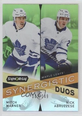 2022 Upper Deck Synergy Green /249 Mitch Marner Nicholas Abruzzese Nick RC 07g7