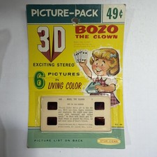 Picture Pack Stori Views ,viewer Vintage 3D Bozo The Clown No.49