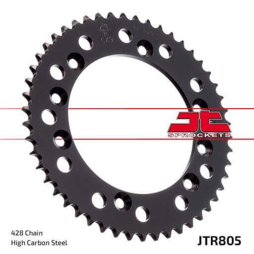 Couronne 50 dents JTR805 pour Suzuki DR 125 SM et TSR en acier