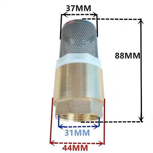 Foot Valve Brass Check Valve Spring Non Return Check Valve Pump Inlet Filter ...