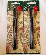 Smart Money Counterfeit Bill Detector Pen for Use With U.S. Currency Lot Of 2