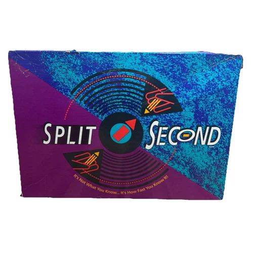 Vintage Split Second Game by Parker Brothers 1992 Edition 100% Complete