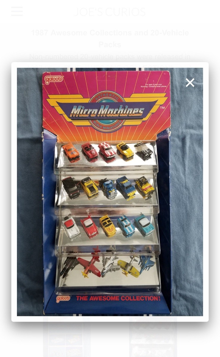 Galoob Micro Machines 1987 Awesome Collection Plane Car Near