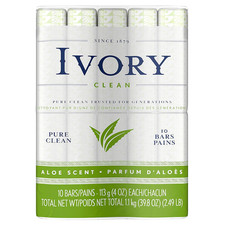 Ivory Bar Soap Bath Size Aloe 10 Ea Pack Of 10