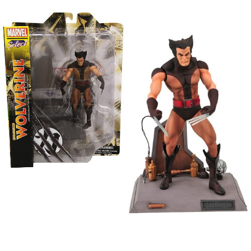 DIAMOND SELECT Marvel Select X-Men Comics - Unmasked Wolverine Action Figure 7""