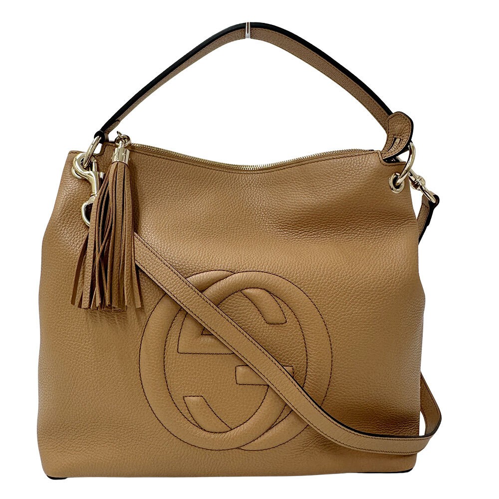 GUCCI Soho Leather Tote Bag in Black 536194 177794