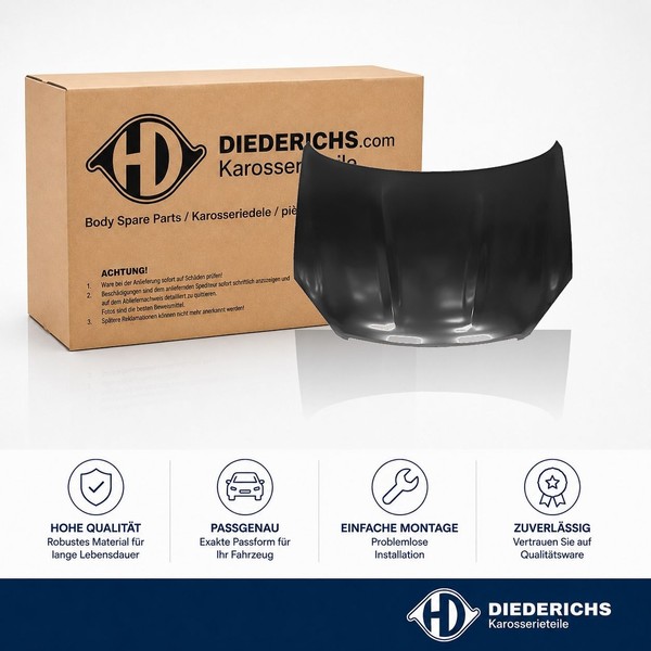 Motorhaube Diederichs 6045800 Passend FÜR Nissan Haube Motorraumhaube-image