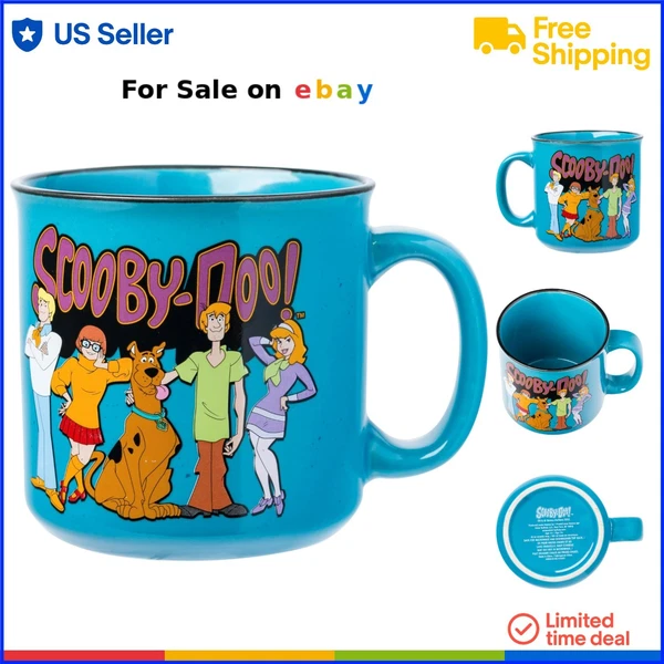 Ceramic Scooby Doo Mug 20oz Classic Cartoon Adventure Home Use Gift