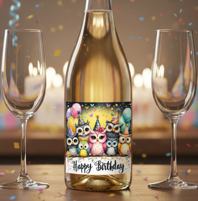 1 Aufkleber Flaschenetikett - Herzlichen Glückwunsch zum Geburtstag - Design 94