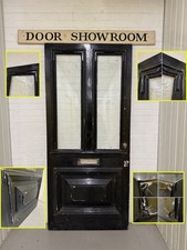 Reclaimed Old Victorian Edwardian Wooden Panel Front Door 2200 Or 2185 x 980mm