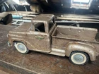Tonka Pickup Truck 1959 Vintage Pressed Steel Toy, 1:16 Scale tan