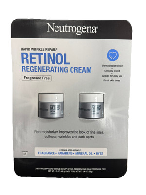 Neutrogena Rapid Wrinkle Repair Retinol Regenerating Cream 1.7 fl oz, 2-pack