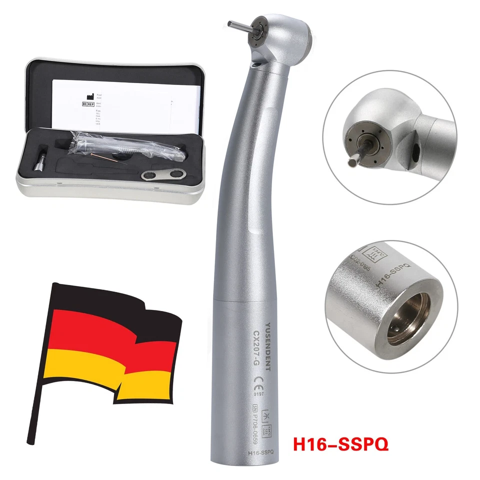 COXO Dental Fiber Optic LED Turbine Handstück F/ Sirona R/F Koppler 6H YUSENDENT