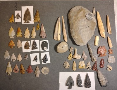 Colorado Arrowheads Bone Artifacts Flint Obsidian Tools