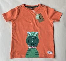 Image of Joules Boys Ben Orange Dinosaur T-Shirt Age 5 Years *BNWT*