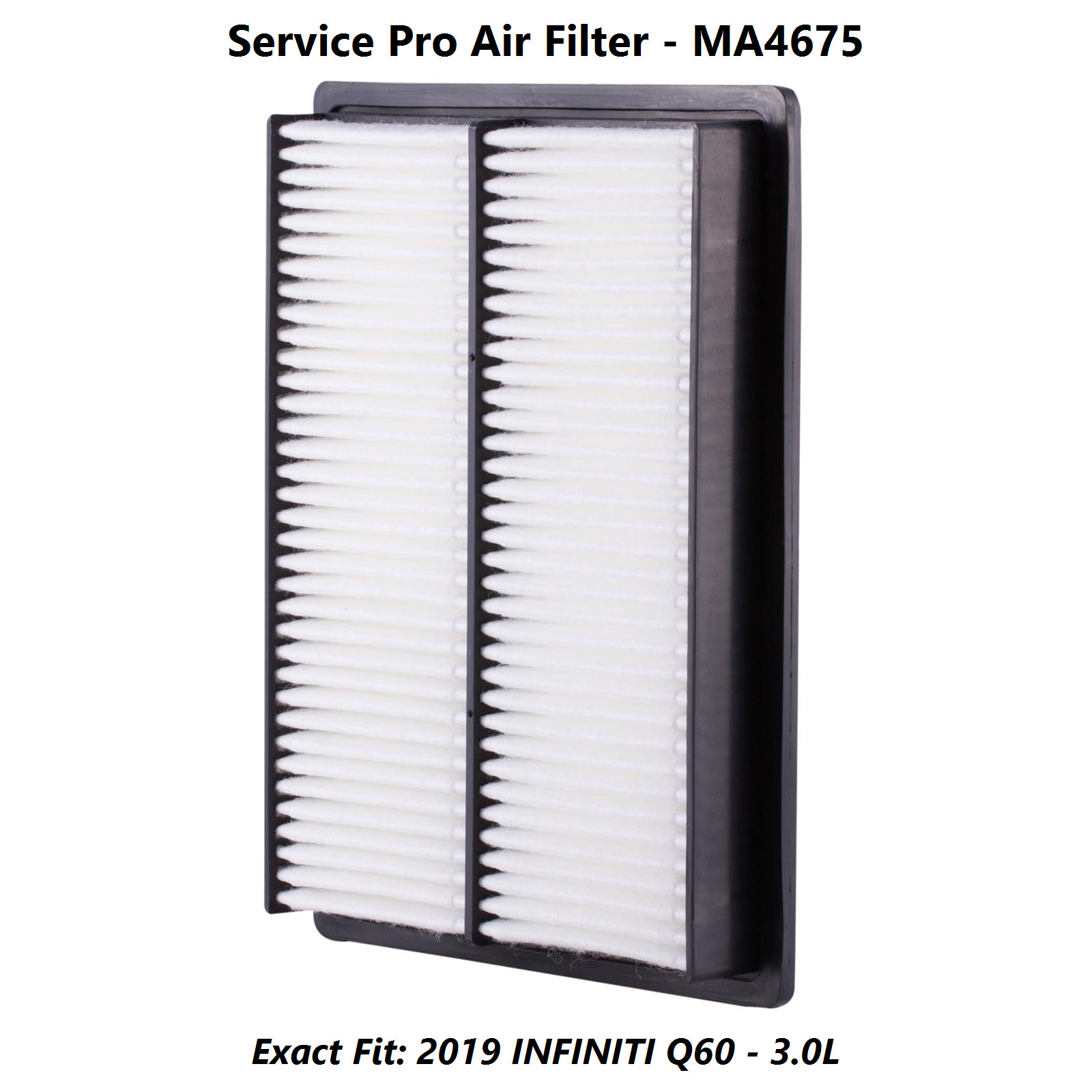 2019 INFINITI Q60 3.0L Complete Cabin, Air & Oil Filter Kit (0W-20)