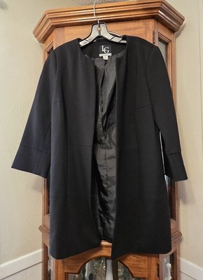 LG LENA GABRIELLE DRESS Blazer/ COAT /JACKET Black Size 12 Open Front