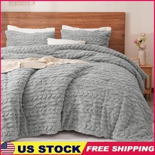 Cozy Sherpa Fleece Comforter Set Soft Flannel Premium Filling Luxury Design New