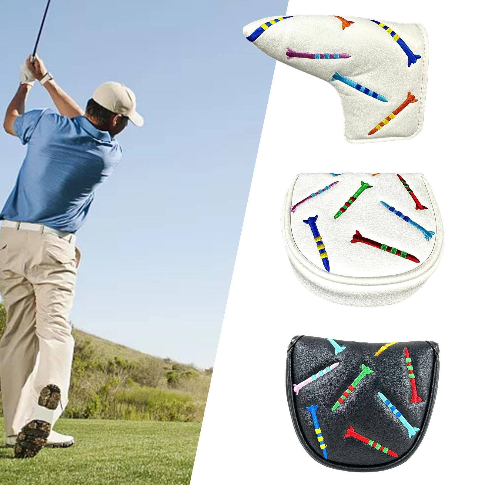 Putter Head Display Golf Mallet Putter Head Cover, Golf Club Head Cover for Most Putter ...