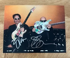* STEVE VAI & JOE SATRIANI * signed 11x14 photo * G3 * SATCHVIE *