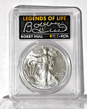 2021 Silver Eagle T1 Last Day Production PCGS MS70 Legends of Life Bobby Hull