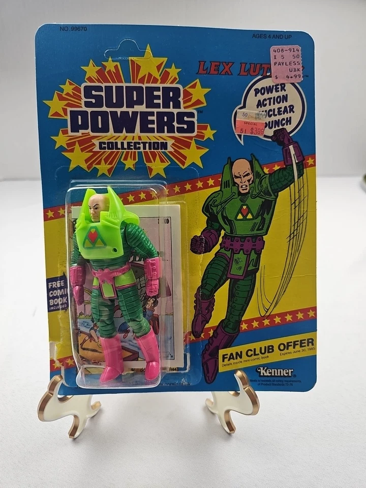 Figura Lex Luthor Colección Super Poderes 1984 Kenner Fan Club Leer Foto 2 de 4