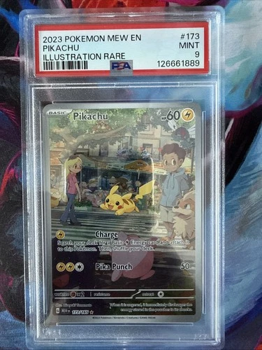 Pokémon Pikachu TCG 173/165 AR Scarlet & Violet 151 PSA 9